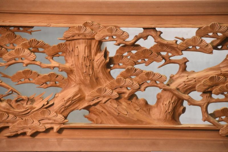 Japanese Carved Wooden Rama Transom Width:1855mm - Image 5