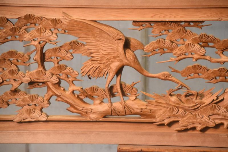 Japanese Carved Wooden Rama Transom Width:1855mm - Image 4