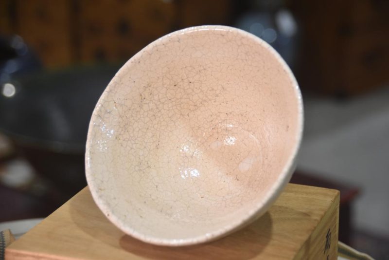 Hagi Japanese Chawan Tea Bowl Width:150mm - Image 4
