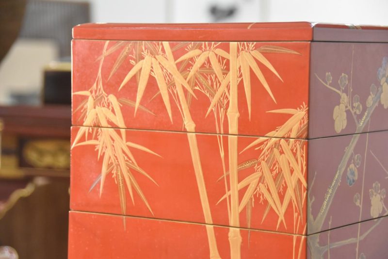 Maki-E Jubako Lacquer Box  Height:510mm - Image 3