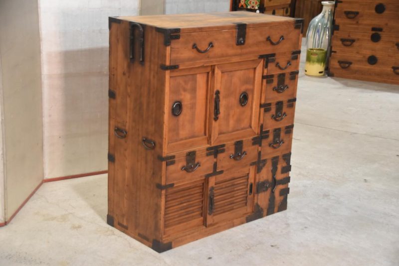 Meiji Period Kyoto Region Merchant Chest Width:935mm - Image 12