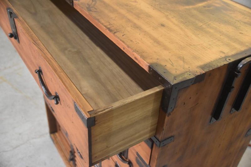 Meiji Period Kyoto Region Merchant Chest Width:935mm - Image 6
