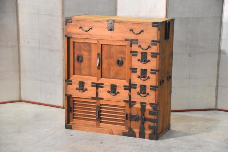 Meiji Period Kyoto Region Merchant Chest Width:935mm
