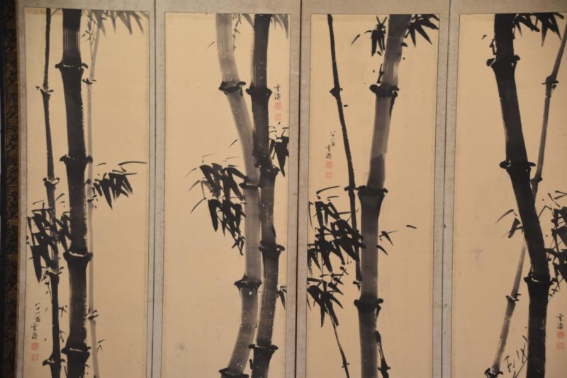 Ink Brush Bamboo 6 Panel Screen Width:2950mm - Image 2