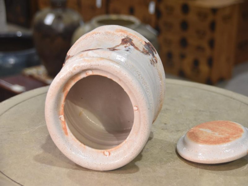 Shino Pottery Mizuzashi Width:180mm - Image 5