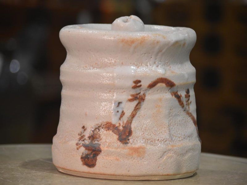 Shino Pottery Mizuzashi Width:180mm