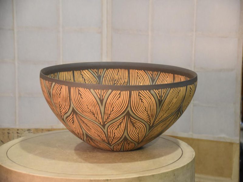Large Studio Pottery Bowl Width:490mm