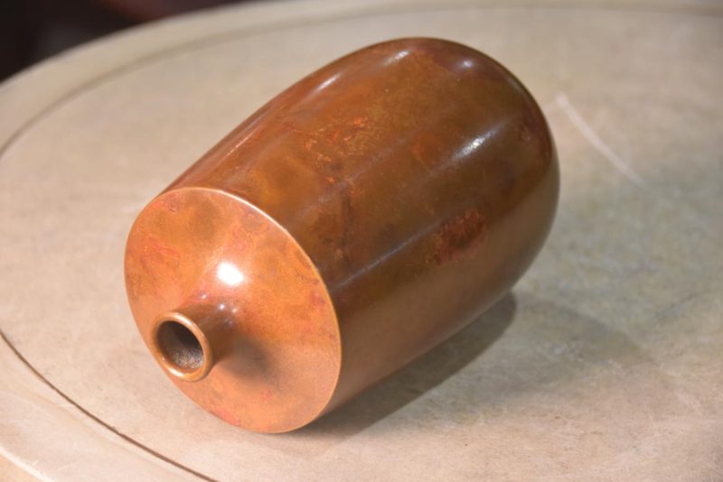 Vintage Murashido Bronze Vase Width:100mm - Image 5