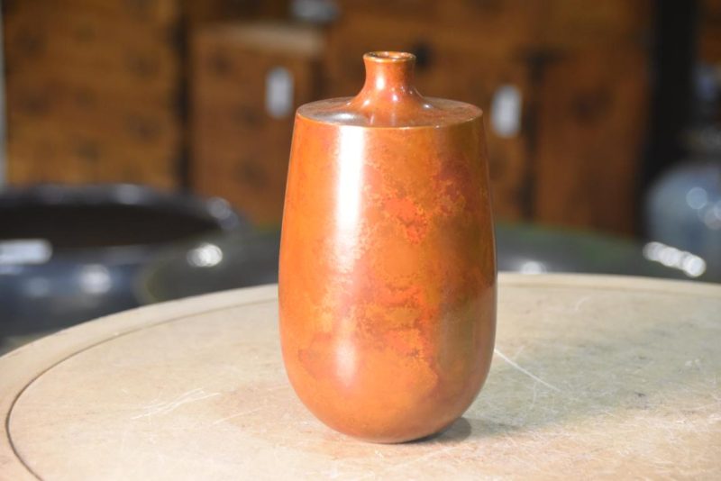 Vintage Murashido Bronze Vase Width:100mm - Image 4
