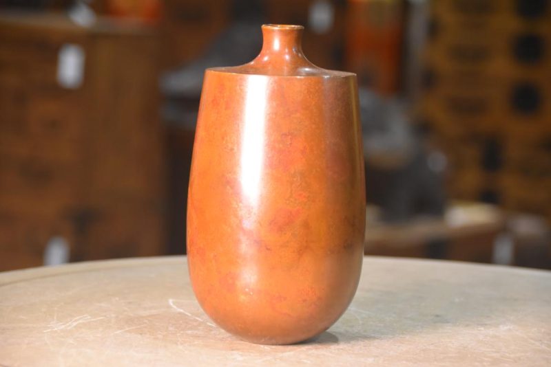 Vintage Murashido Bronze Vase Width:100mm