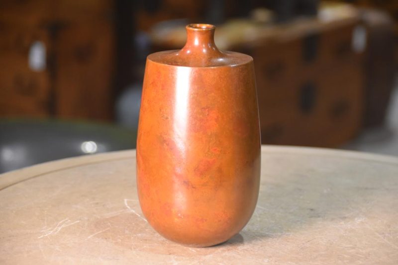 Vintage Murashido Bronze Vase Width:100mm - Image 8