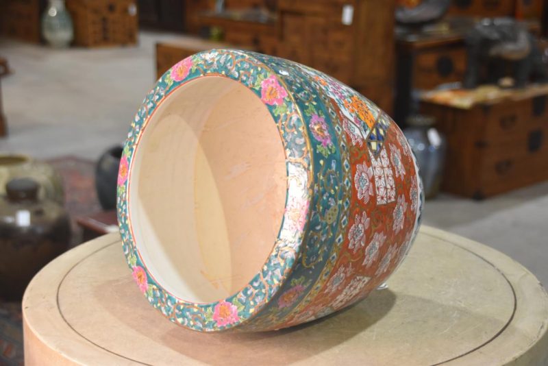 Coloured Imari Hibachi Width:285mm - Image 6