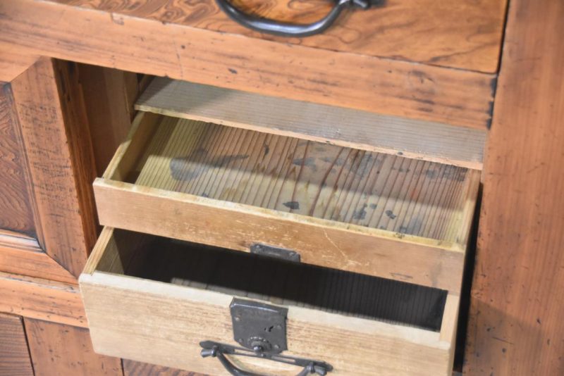 Antique Multi Drawer Japanese Sideboard Width:1845mm - Image 10