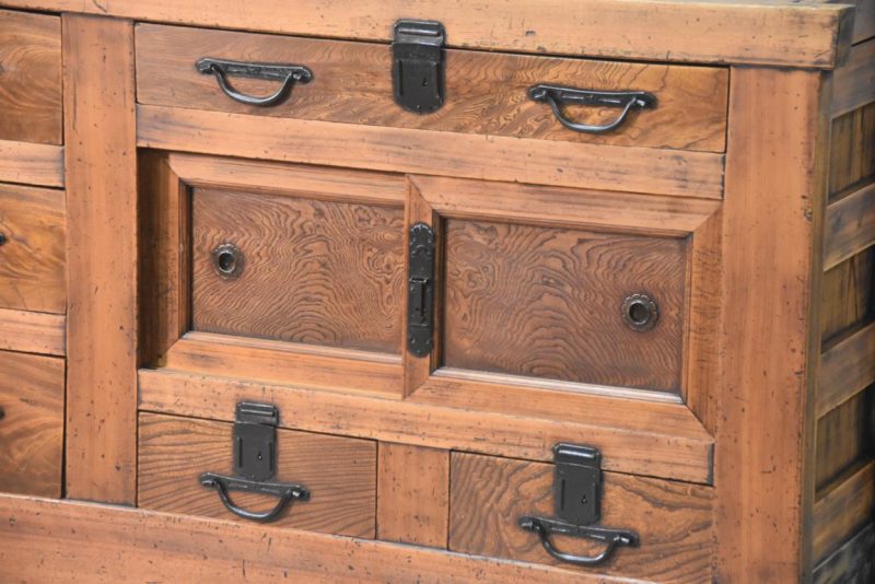 Antique Multi Drawer Japanese Sideboard Width:1845mm - Image 5
