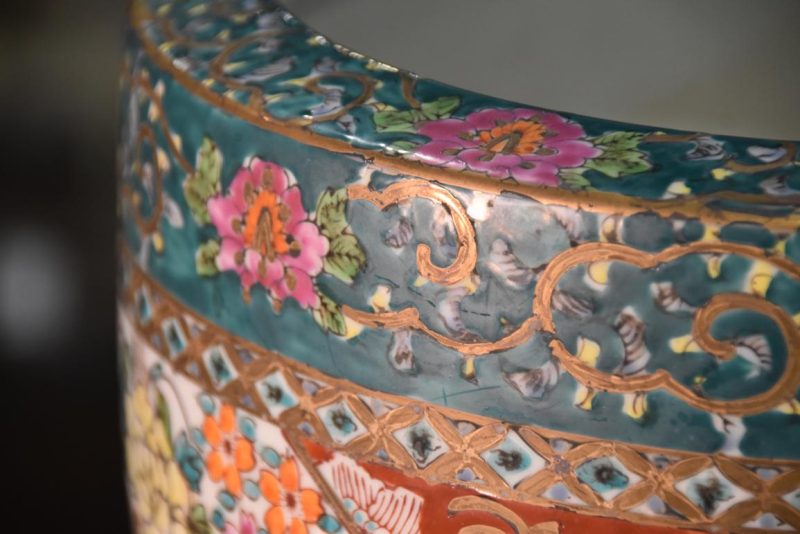 Coloured Imari Hibachi Width:285mm - Image 2