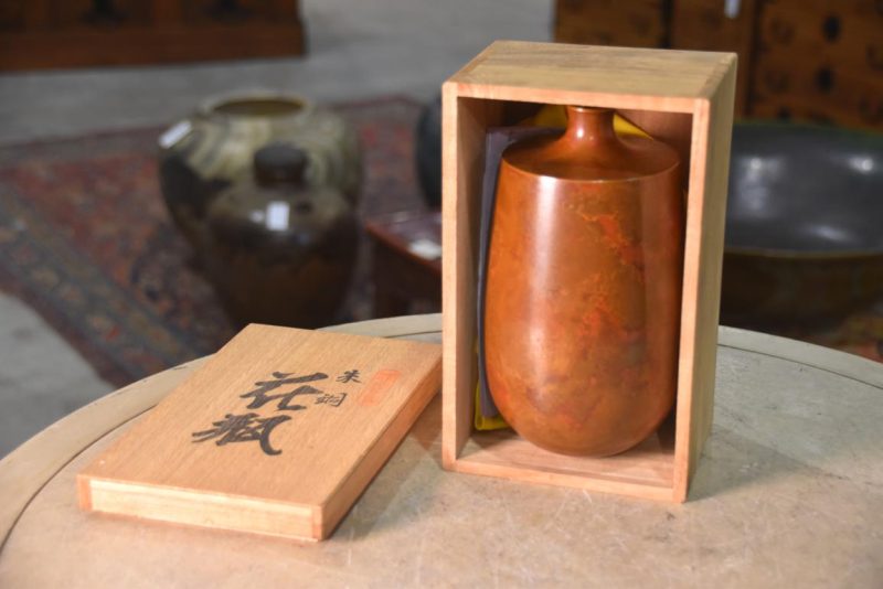 Vintage Murashido Bronze Vase Width:100mm - Image 7