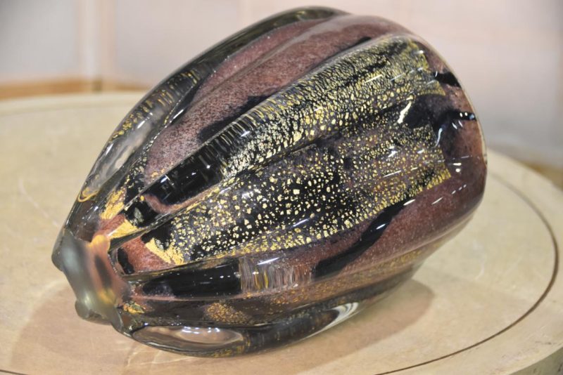Japanese Art Glass Vase Width:200mm - Image 8