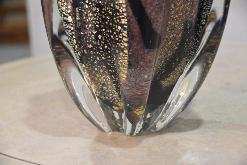Japanese Art Glass Vase Width:200mm - Image 4