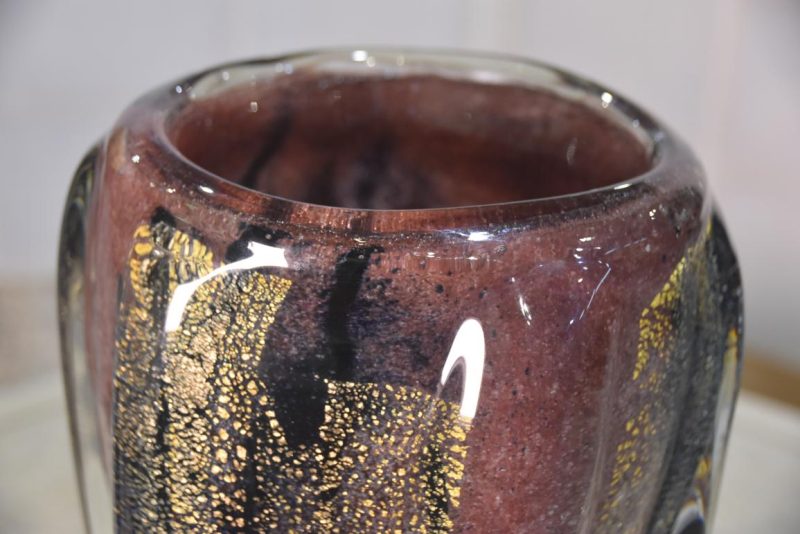 Japanese Art Glass Vase Width:200mm - Image 3