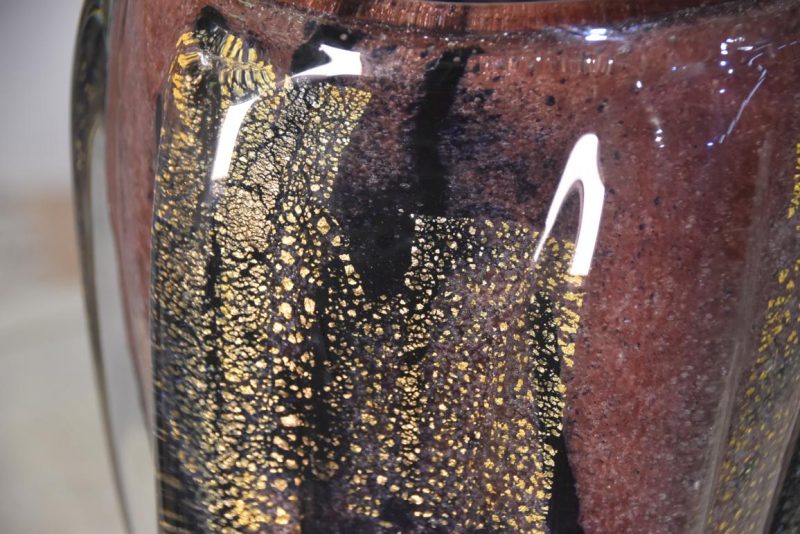 Japanese Art Glass Vase Width:200mm - Image 2