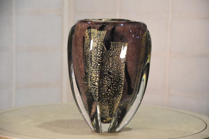 Japanese Art Glass Vase Width:200mm