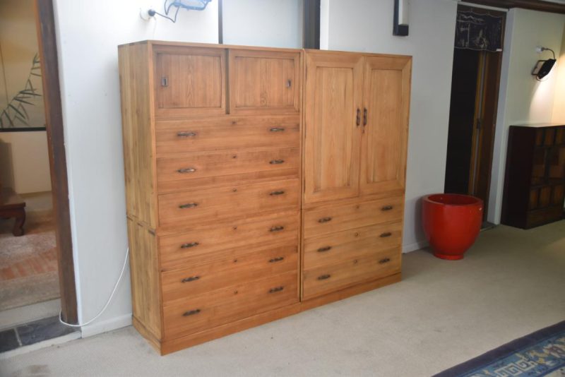 Pair of Vintage Wedding Chest (4 Sections and base) Width:1883mm - Image 4