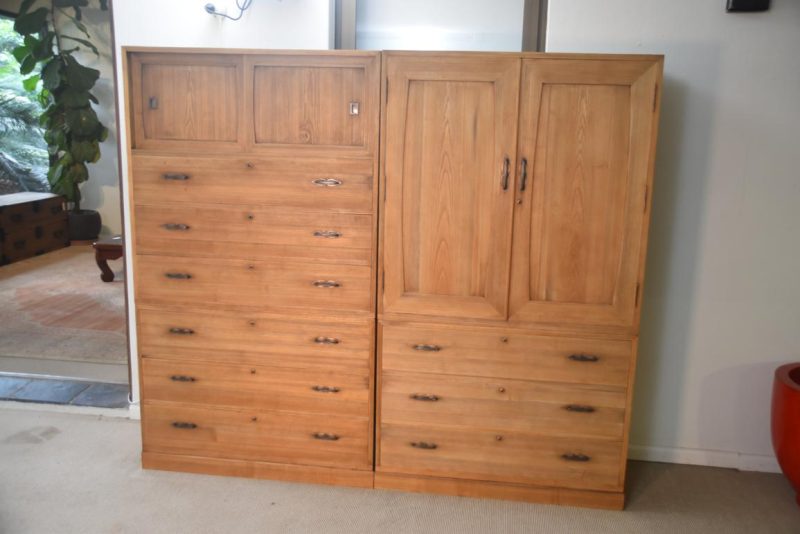 Pair of Vintage Wedding Chest (4 Sections and base) Width:1883mm - Image 3