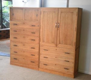 Pair of Vintage Wedding Chest (4 Sections and base) Width:1883mm