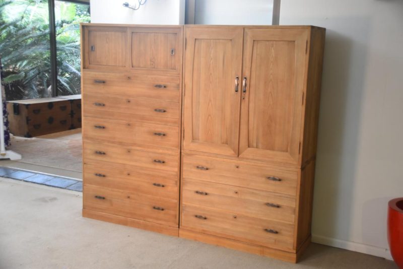 Pair of Vintage Wedding Chest (4 Sections and base) Width:1883mm