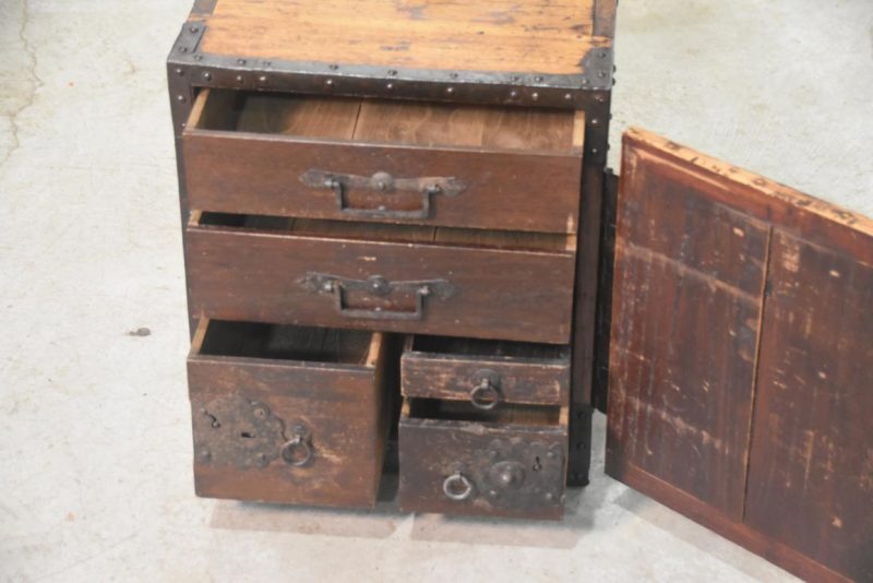 Japanese Edo Period Funa Dansu Ship's Chest Width:390mm - Image 9