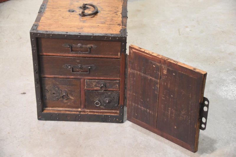 Japanese Edo Period Funa Dansu Ship's Chest Width:390mm - Image 8