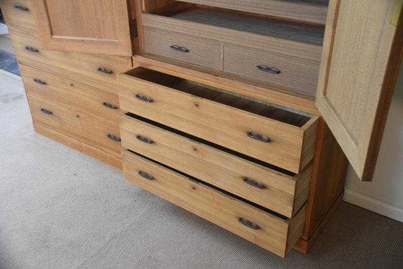 Pair of Vintage Wedding Chest (4 Sections and base) Width:1883mm - Image 10