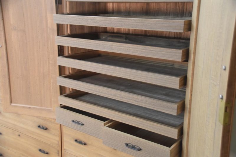 Pair of Vintage Wedding Chest (4 Sections and base) Width:1883mm - Image 9