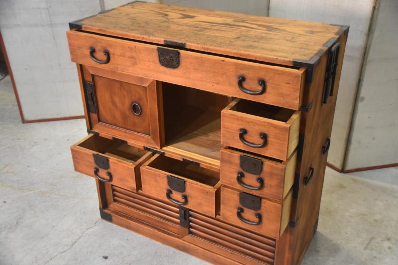 Japanese Choba Dansu Merchant Chest Width:910mm's - Image 7