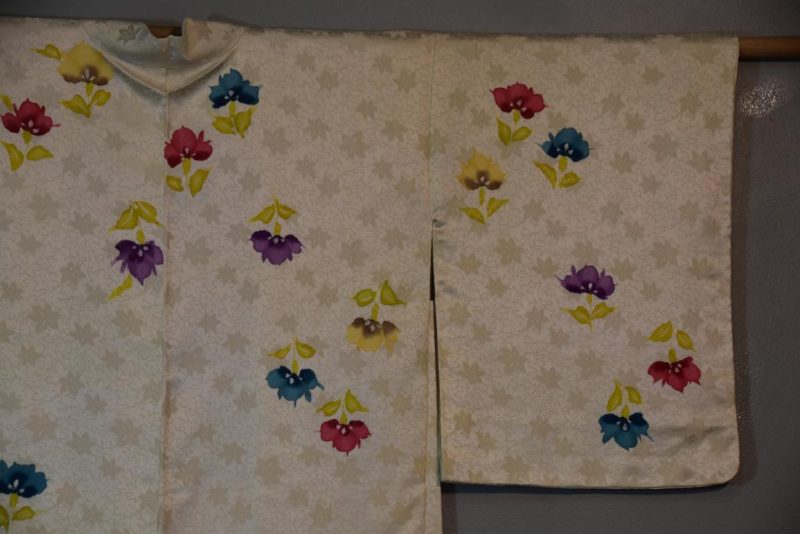Silk Haori Jacket Water Colour Floral - Image 2