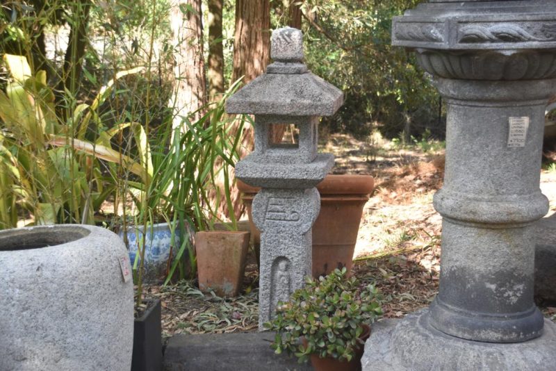 Vintage Oribe Granite Garden Lantern Height:1350mm