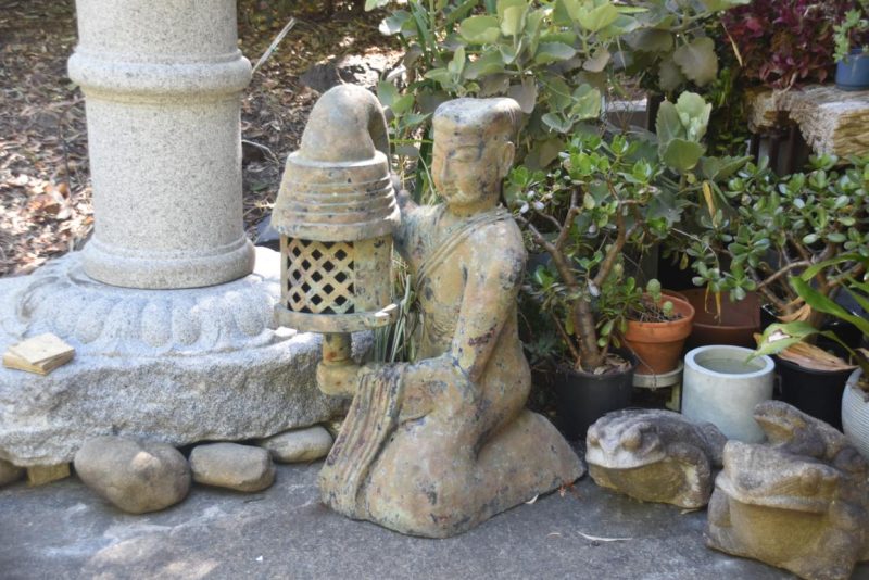 Chinese Bronze Sage Lantern Height:910mm