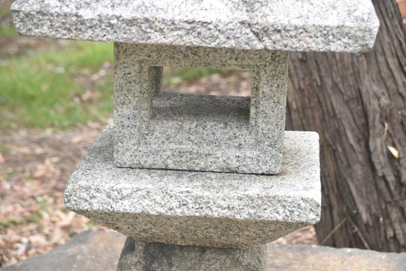 Vintage Oribe Granite Garden Lantern Height:1400mm - Image 2