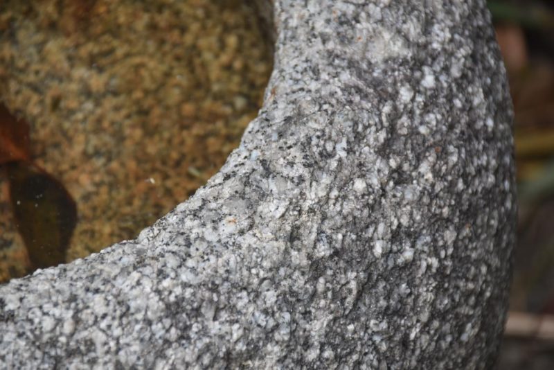 Antique Japanese Granite Garden Basin Width:400mm - Image 5