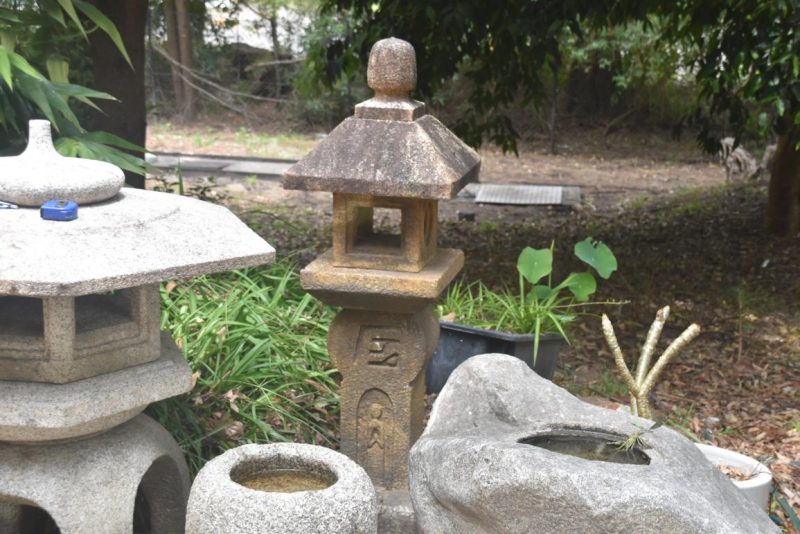 Vintage Oribe Granite Garden Lantern Height:1300mm