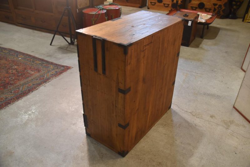 Meiji Period Tokyo Region Merchant Chest Width:780mm - Image 13