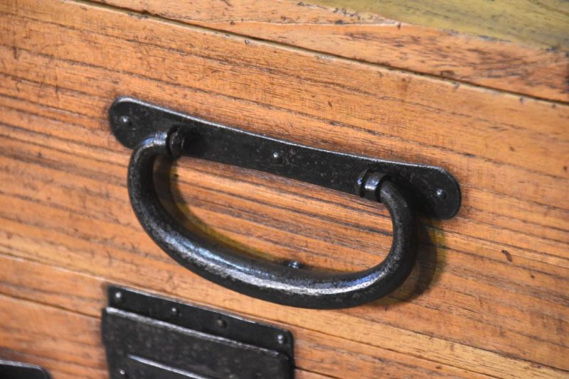 Meiji Period Tokyo Region Merchant Chest Width:780mm - Image 6