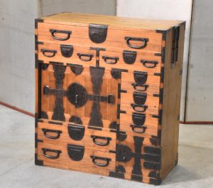 Meiji Period Tokyo Region Merchant Chest Width:780mm