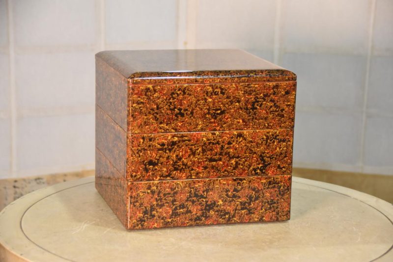 Japanese Wakasa Lacquered Jubako Width:245mm