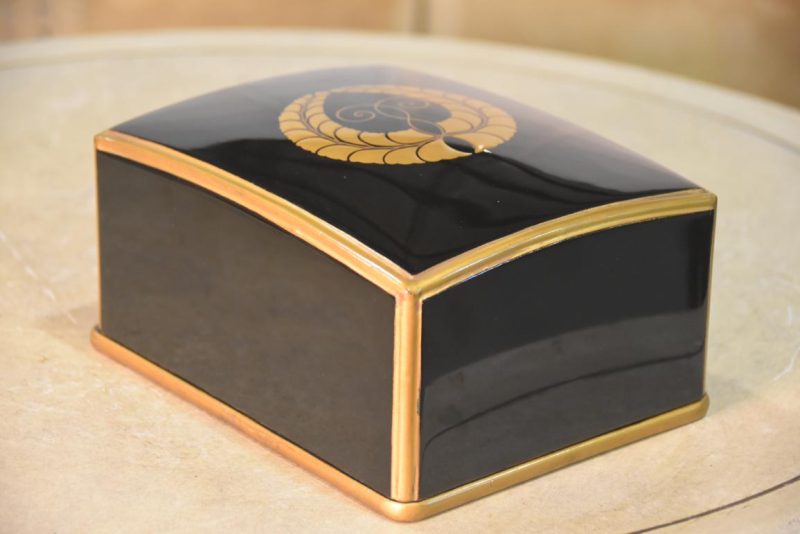 Lacquer Book Box with Gold Detail  Height:105mm - Image 5
