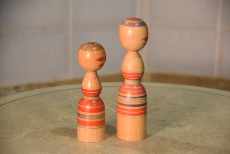Kokeshi Dolls Sisters Height:195mm - Image 4