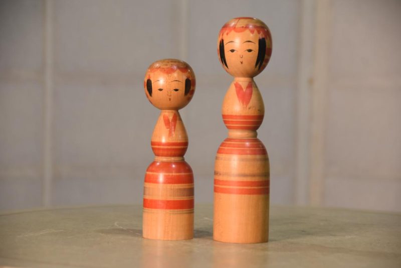 Kokeshi Dolls Sisters Height:195mm - Image 3