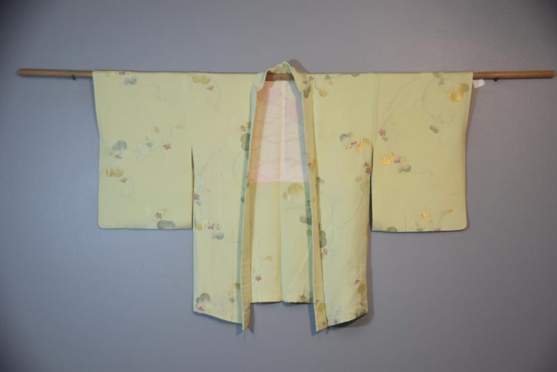 Pistachio Silk Haori Jacket