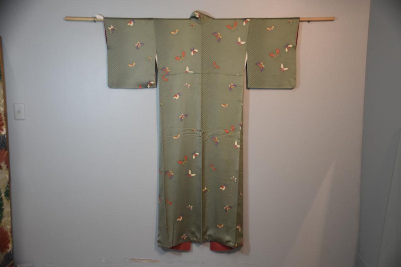 Butterfly Design Soft Japanese Silk Kimono
