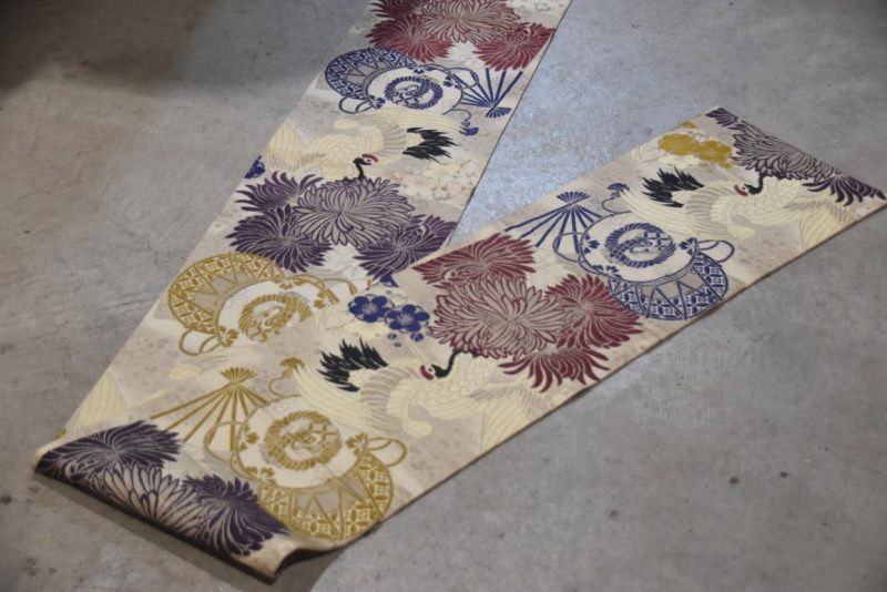 Vintage Maru Obi Sash Table Runner  Length:4000mm - Image 7